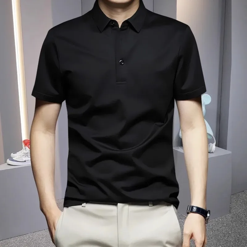 Short-sleeved t-shirt men's solidcolor simple casual loose fashion spring and summer new lapel long-sleeved light and breathable
Short-sleeved t-shirt men's solidcolor simple casual loose fashion spring and summer new lapel long-sleeved light and breathable