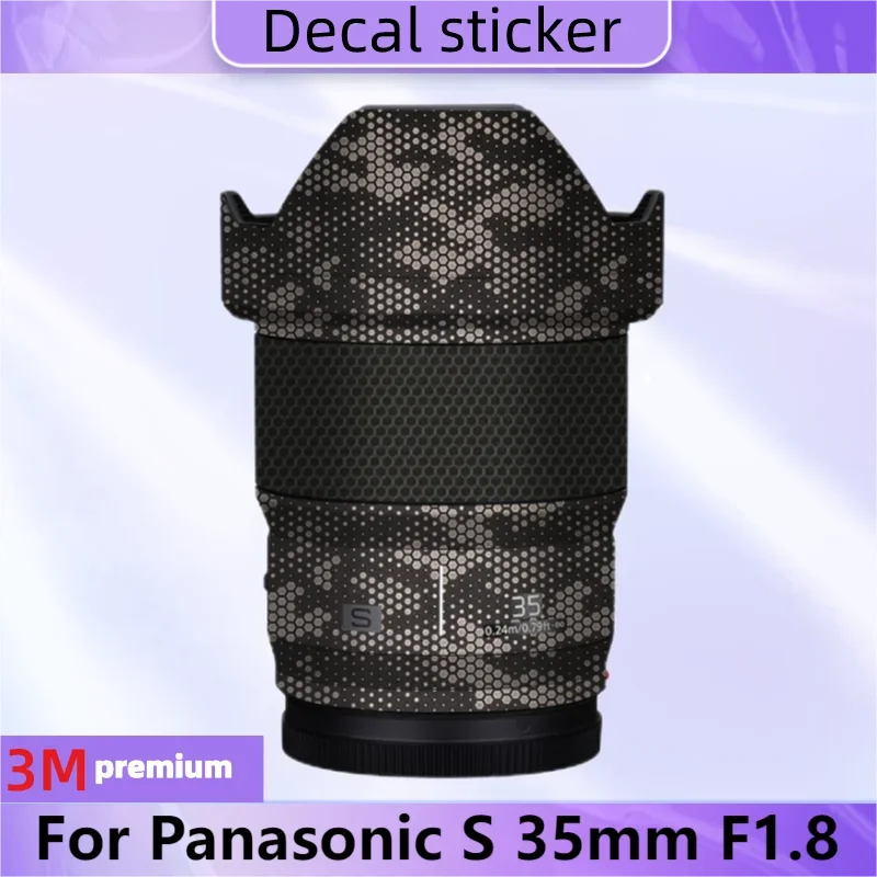 S35 F1.8 / 35 1.8 Lens Protective Cover Skin for Panasonic LUMIX S 35mm F1.8 Lens Skin Decal Protector Cover Film
S35 F1.8 / 35 1.8 Lens Protective Cover Skin for Panasonic LUMIX S 35mm F1.8 Lens Skin Decal Protector Cover Film