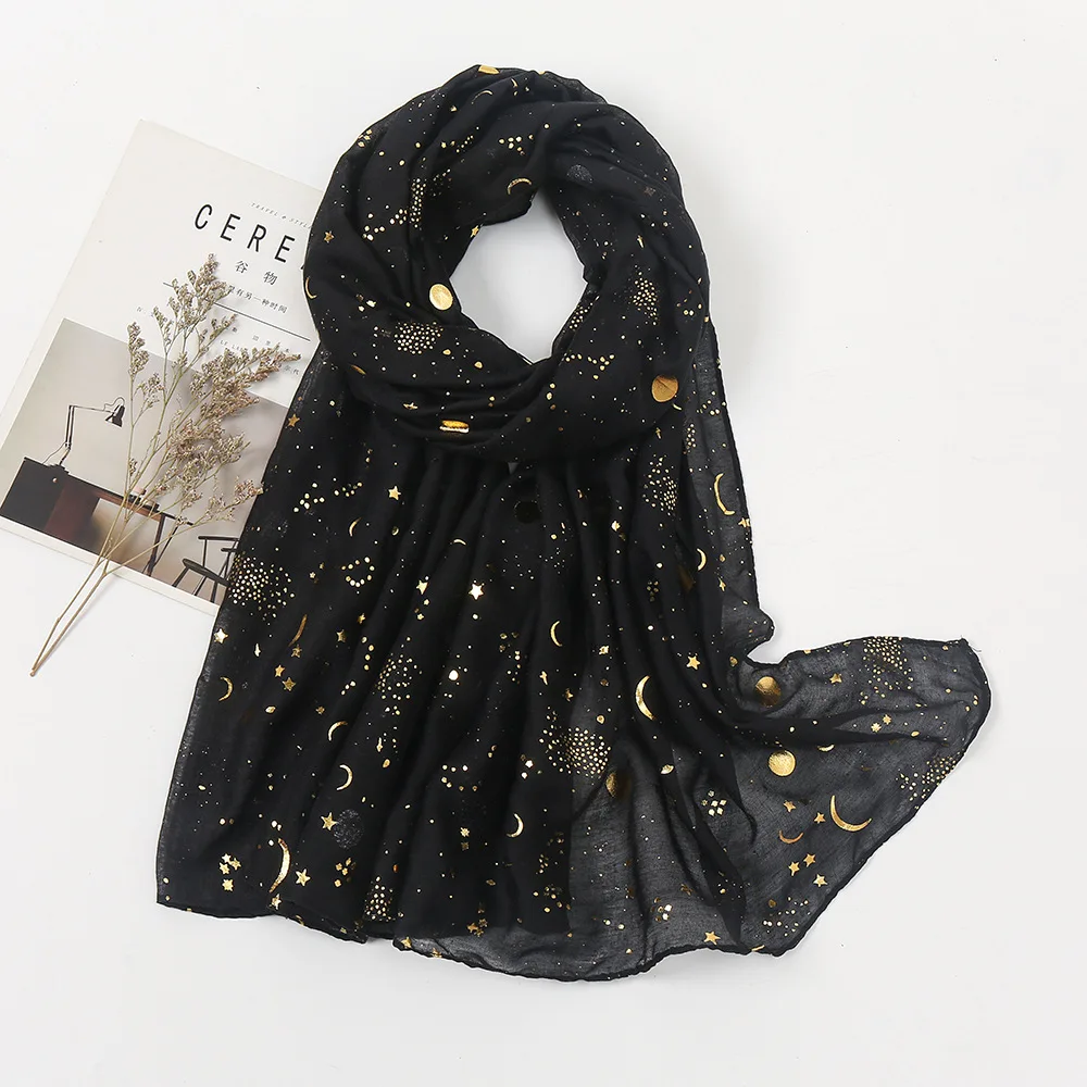 New Bronzing TR Cotton Scarf Hijabs for Woman Star Moon Scarves Shawl Head Scarf Headwraps for Women Bandana Muslim Woman Turban
New Bronzing TR Cotton Scarf Hijabs for Woman Star Moon Scarves Shawl Head Scarf Headwraps for Women Bandana Muslim Woman Turban