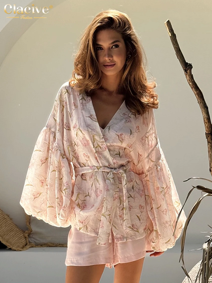 Clacive модная свободная женская рубашка с принтом 2025, сексуальные женские рубашки с v-образным вырезом и пышными рукавами, элегантный классический топ на шнуровке, женская одежда
Clacive модная свободная женская рубашка с принтом 2025, сексуальные женские рубашки с v-образным вырезом и пышными рукавами, элегантный классический топ на шнуровке, женская одежда