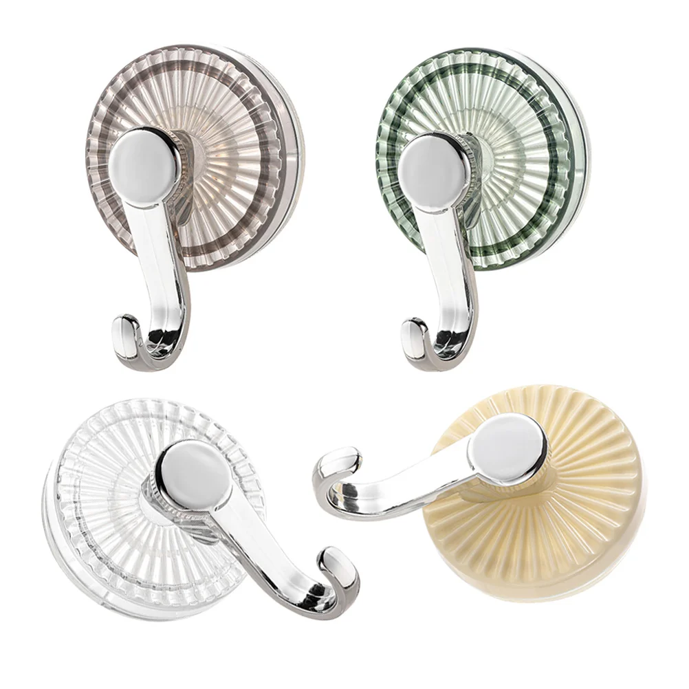4pcs Suction Cup Hooks Heavy Duty Plastic Multifunctional Towel Hooks for Bathrooms Removable Reusable Clear Silver
4pcs Suction Cup Hooks Heavy Duty Plastic Multifunctional Towel Hooks for Bathrooms Removable Reusable Clear Silver