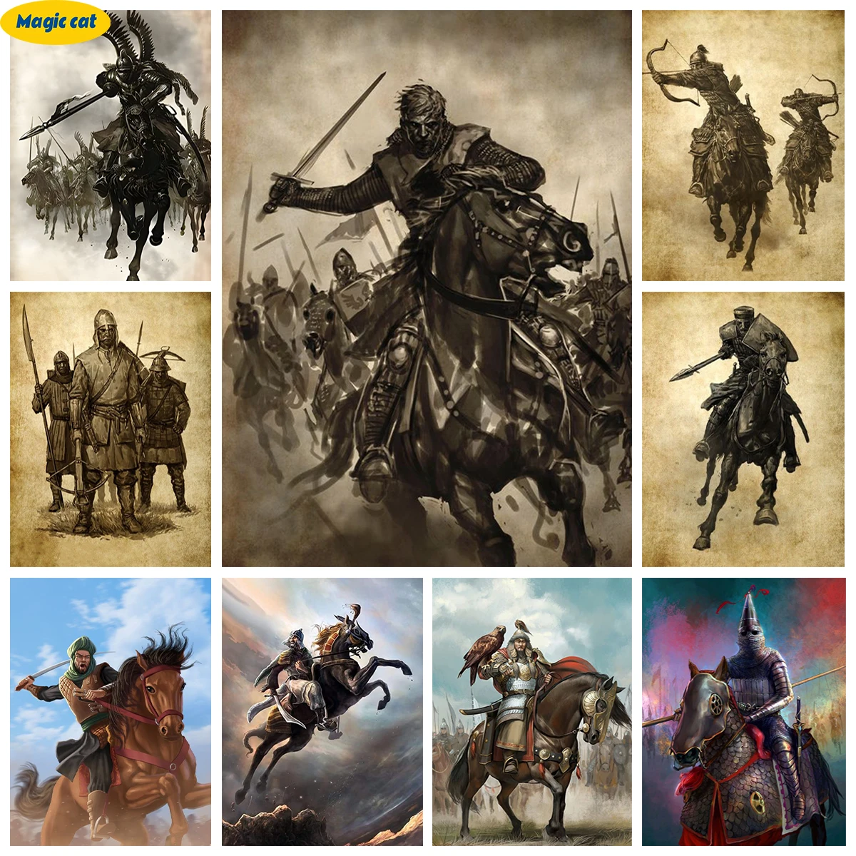M-Mount And Blade 5D Diamond Painting Medieval Knight Game Poster Diy Diamond Embroidery Rhinestone Cross Stitch Home Wall Decor
M-Mount And Blade 5D Diamond Painting Medieval Knight Game Poster Diy Diamond Embroidery Rhinestone Cross Stitch Home Wall Decor