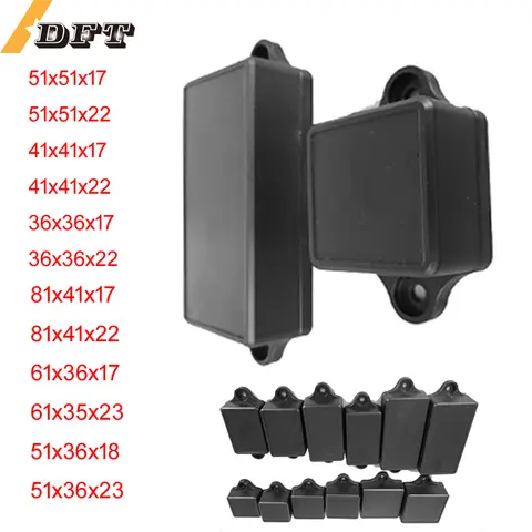 ABS Box Electronic Safe Case Plastic Boxes Black Wire Junction Box Plastic Organizer Enclosure