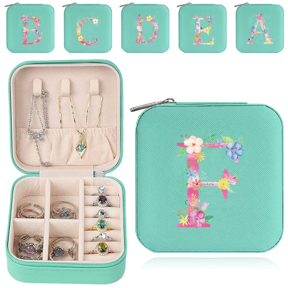 Jewelry Box PU Leather Zipper Stotage Boxes Necklace Ring Earrings Display Pink Printing Series Portable Storage Pack
Jewelry Box PU Leather Zipper Stotage Boxes Necklace Ring Earrings Display Pink Printing Series Portable Storage Pack