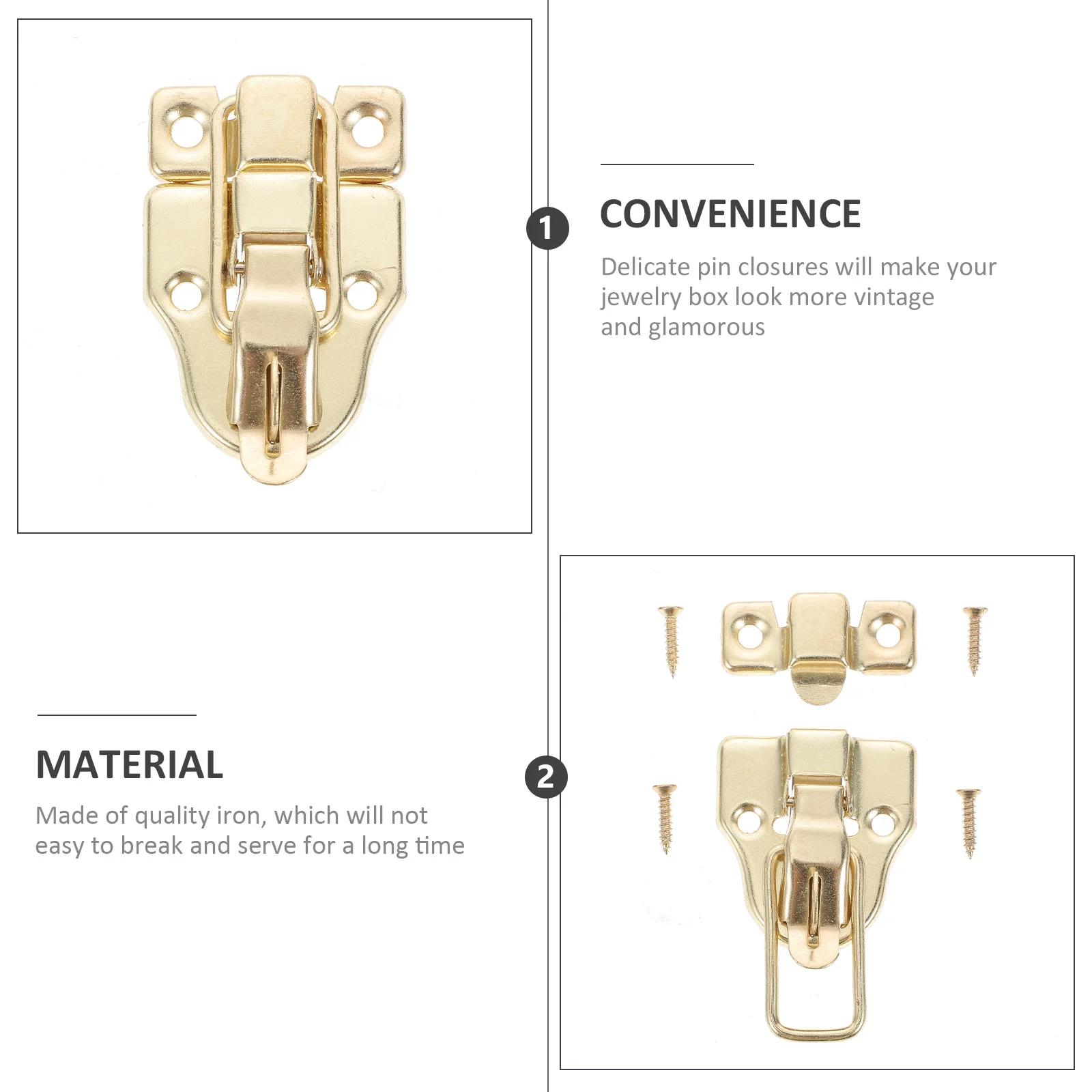 10Pcs Iron Toggle Latch for Boxes Sturdy Case Hasp Clasp Replacement Buckle for Wooden Jewelry Cabinet Storage Chest Hardware
10Pcs Iron Toggle Latch for Boxes Sturdy Case Hasp Clasp Replacement Buckle for Wooden Jewelry Cabinet Storage Chest Hardware