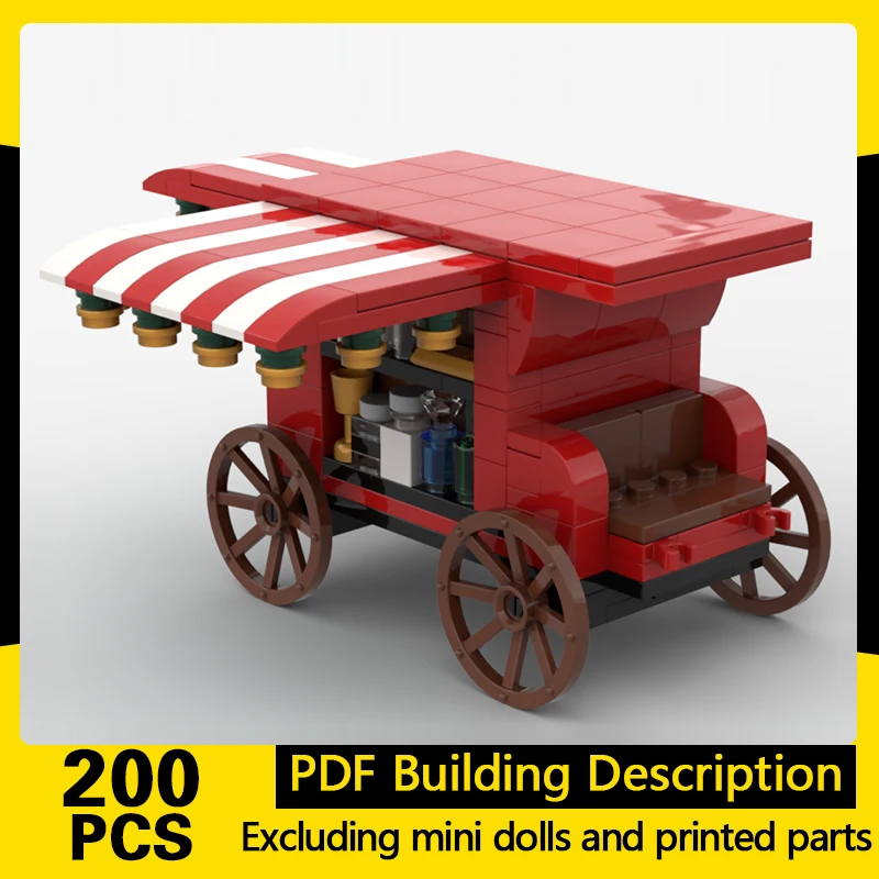 Medieval Castle Model MOC Building Bricks Western Peddler Wagon Modular Technology Gifts Holiday Assemble Children Toys Suit
Medieval Castle Model MOC Building Bricks Western Peddler Wagon Modular Technology Gifts Holiday Assemble Children Toys Suit
