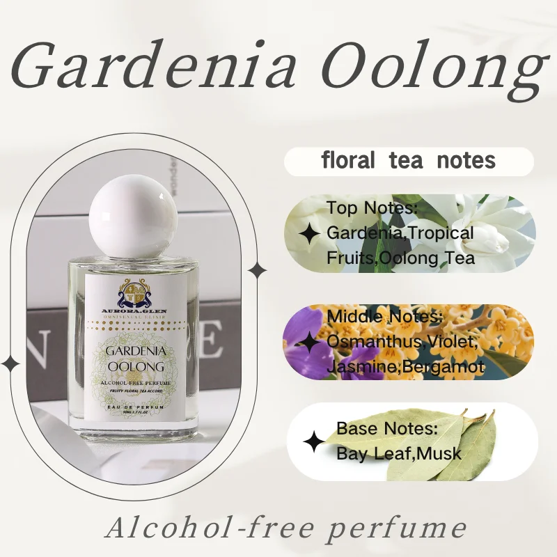 Alcohol Free Unisex Floral Tea Fragrance Gardenia Oolong Jasmine Bay Leaf Long Lasting EDP Fresh Oriental Tea Scent women parfum
Alcohol Free Unisex Floral Tea Fragrance Gardenia Oolong Jasmine Bay Leaf Long Lasting EDP Fresh Oriental Tea Scent women parfum