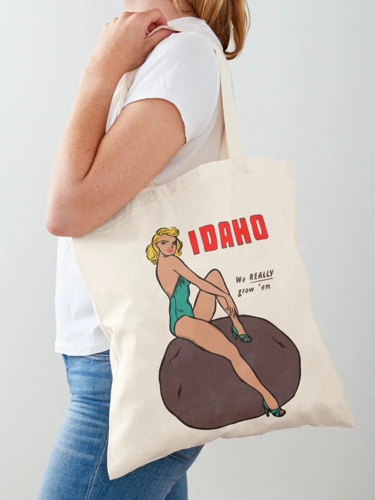 Vintage Idaho Potato Pinup Girl Tote Bag large size bags custom tote bag Large bags for women
Vintage Idaho Potato Pinup Girl Tote Bag large size bags custom tote bag Large bags for women