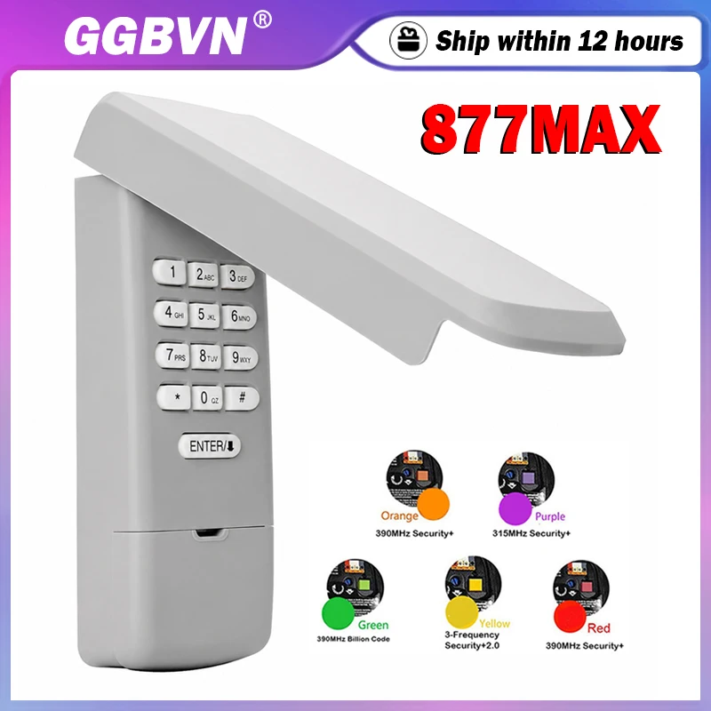 LiftMaster 877MAX Wireless Keypad Garage Door Opener For LiftMaster 878MAX 877LM 976LM 977LM 376LM 377LM 387LM Remote Control
LiftMaster 877MAX Wireless Keypad Garage Door Opener For LiftMaster 878MAX 877LM 976LM 977LM 376LM 377LM 387LM Remote Control