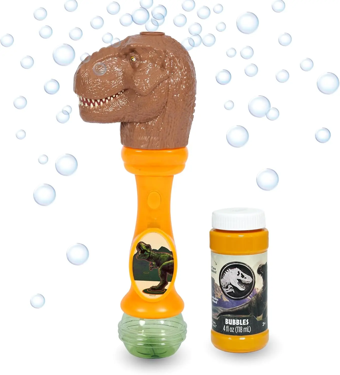 Kids Dinosaur Bubble Wand with Lights & Sounds, Includes Solution
Kids Dinosaur Bubble Wand with Lights & Sounds, Includes Solution