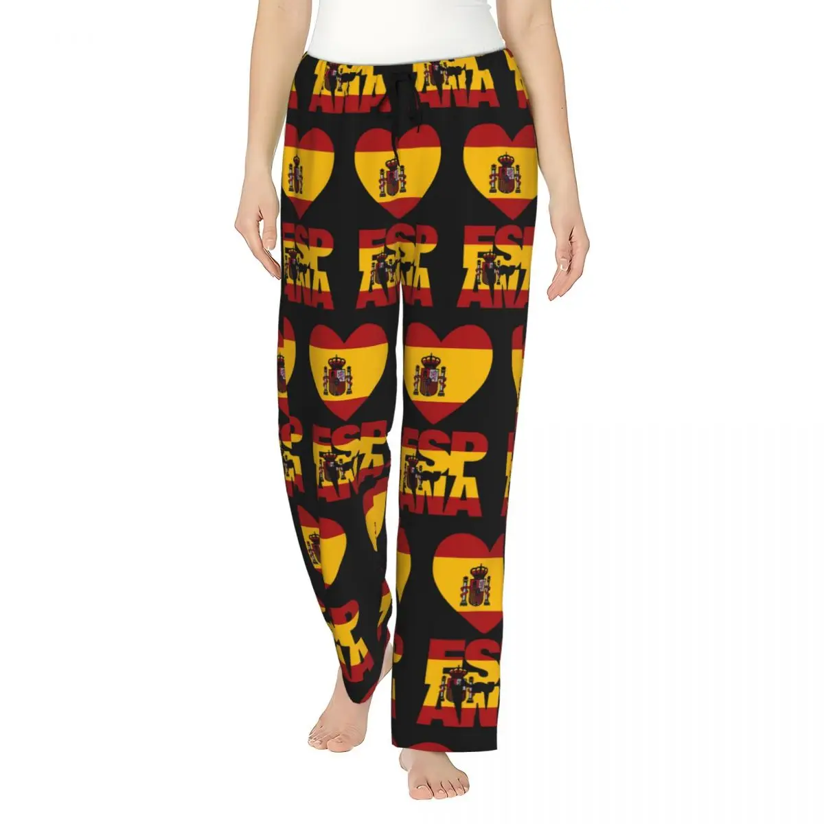 Custom Spain Flag Map Women Pajama Pants Lounge Sleep Sleepwear Bottoms with Pockets
Custom Spain Flag Map Women Pajama Pants Lounge Sleep Sleepwear Bottoms with Pockets