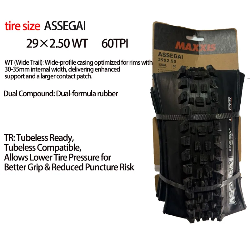 MAXXIS ASSEGAI Mountain Downhill Bicycle Tires Anti Puncture Bicycle Tires 27.5 29 For All trail enduro downhill conditions
MAXXIS ASSEGAI Mountain Downhill Bicycle Tires Anti Puncture Bicycle Tires 27.5 29 For All trail enduro downhill conditions