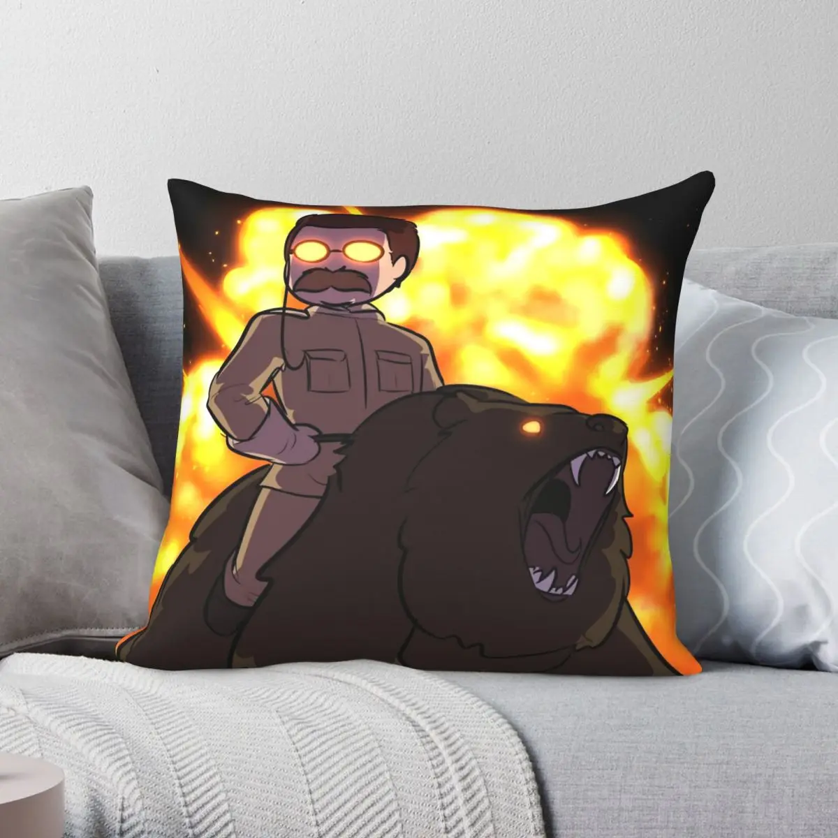 Teddy Roosevelt Square Pillowcase Polyester Linen Velvet Creative Zip Decorative Pillow Case Sofa Cushion Case
Teddy Roosevelt Square Pillowcase Polyester Linen Velvet Creative Zip Decorative Pillow Case Sofa Cushion Case