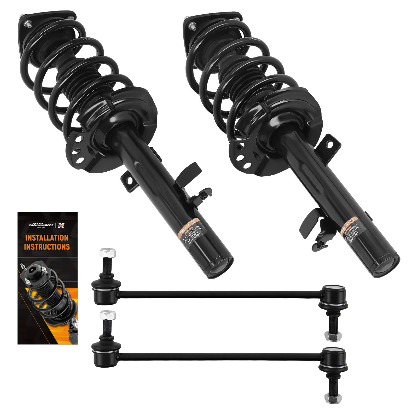 Front Struts w/Coil Spring Sway Bar Ends Kit for 2014 2015-2019 Ford Escape 1.6L
Front Struts w/Coil Spring Sway Bar Ends Kit for 2014 2015-2019 Ford Escape 1.6L