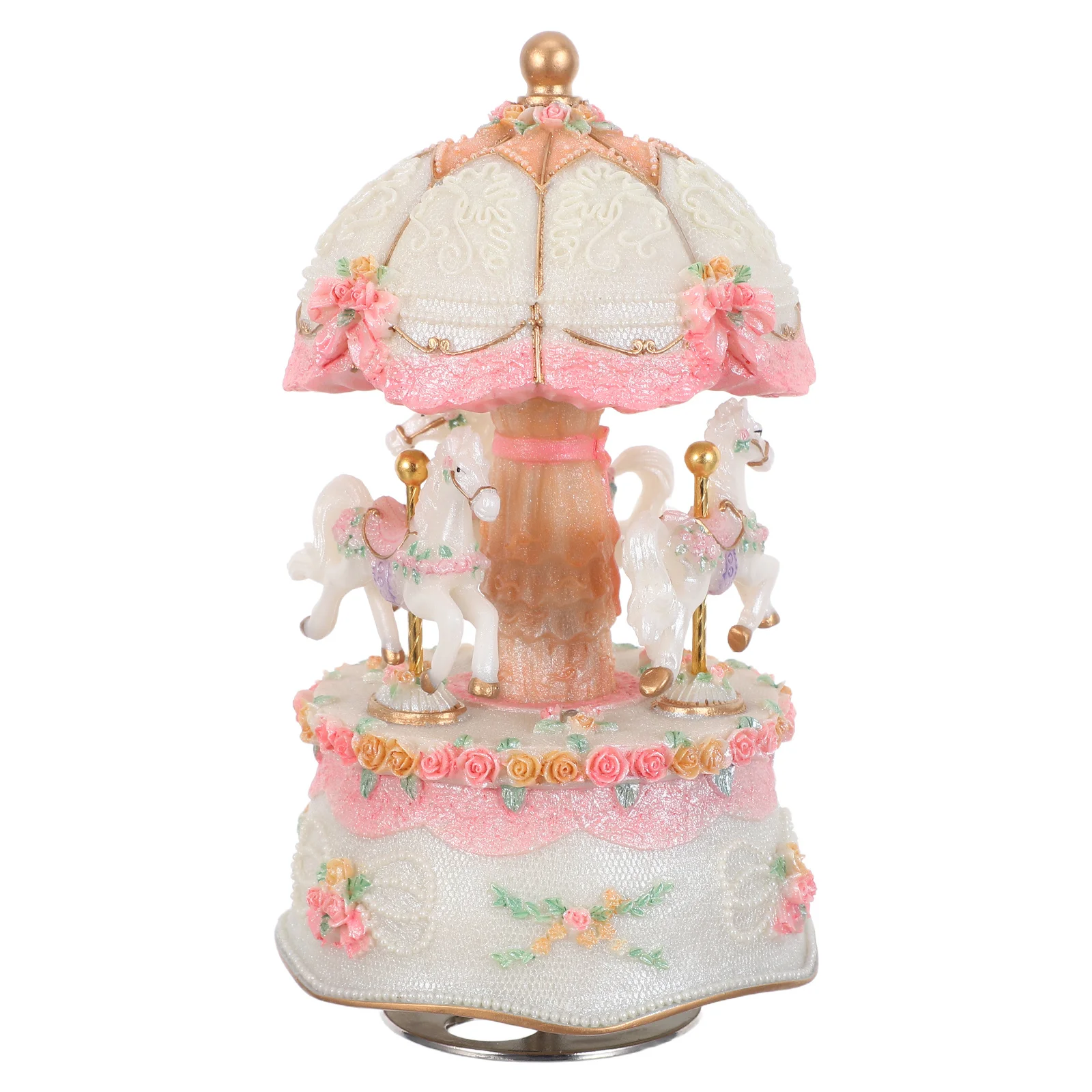 3-Horse Carousel Music Box Colorful LED Lights Vintage Home Decor Wind Up Musical Gift Christmas Table Centerpiece
3-Horse Carousel Music Box Colorful LED Lights Vintage Home Decor Wind Up Musical Gift Christmas Table Centerpiece
