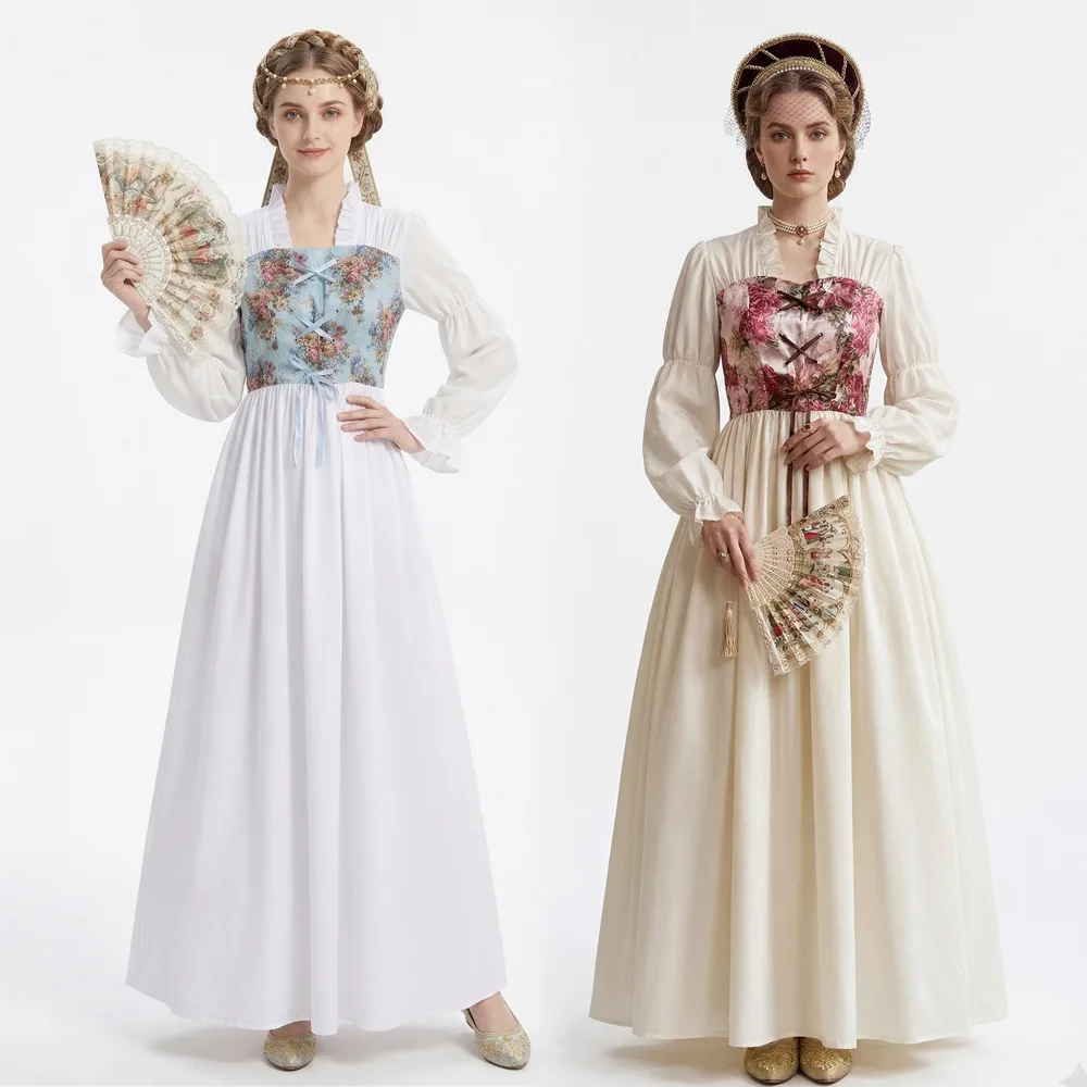 Halloween Renaissance Vintage Court Style Printed Dress for Women Medieval Themed Costume for Photoshoot Stage Performance
Halloween Renaissance Vintage Court Style Printed Dress for Women Medieval Themed Costume for Photoshoot Stage Performance