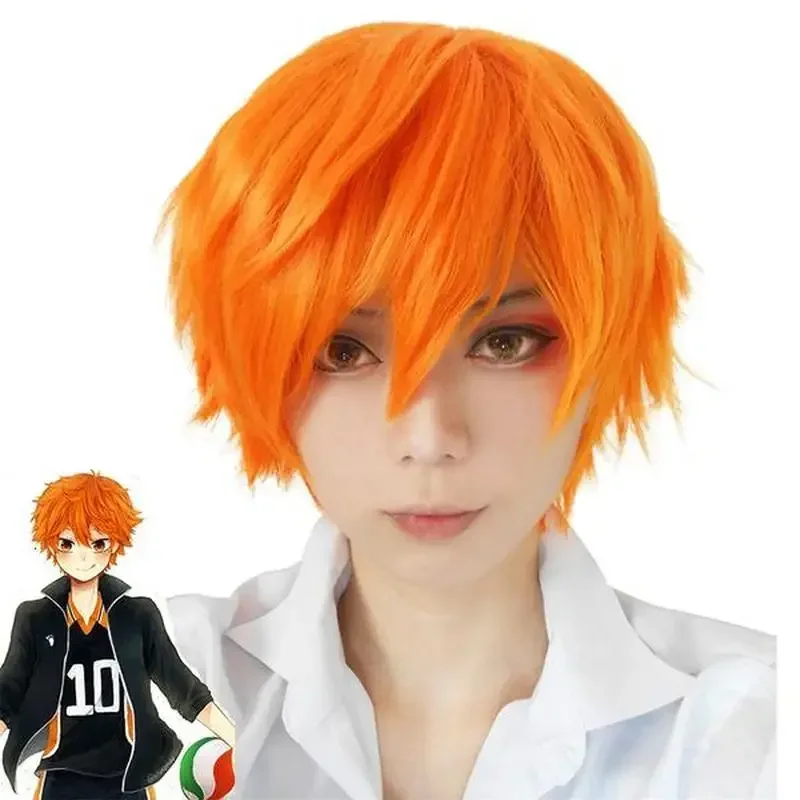 Men Anime Cosplay Wig Male Short Orange Koushi Sugawara Nishinoya Yuu hinata haikyuu Synthetic Hair Cos Wigs Peruca Pelucas
Men Anime Cosplay Wig Male Short Orange Koushi Sugawara Nishinoya Yuu hinata haikyuu Synthetic Hair Cos Wigs Peruca Pelucas