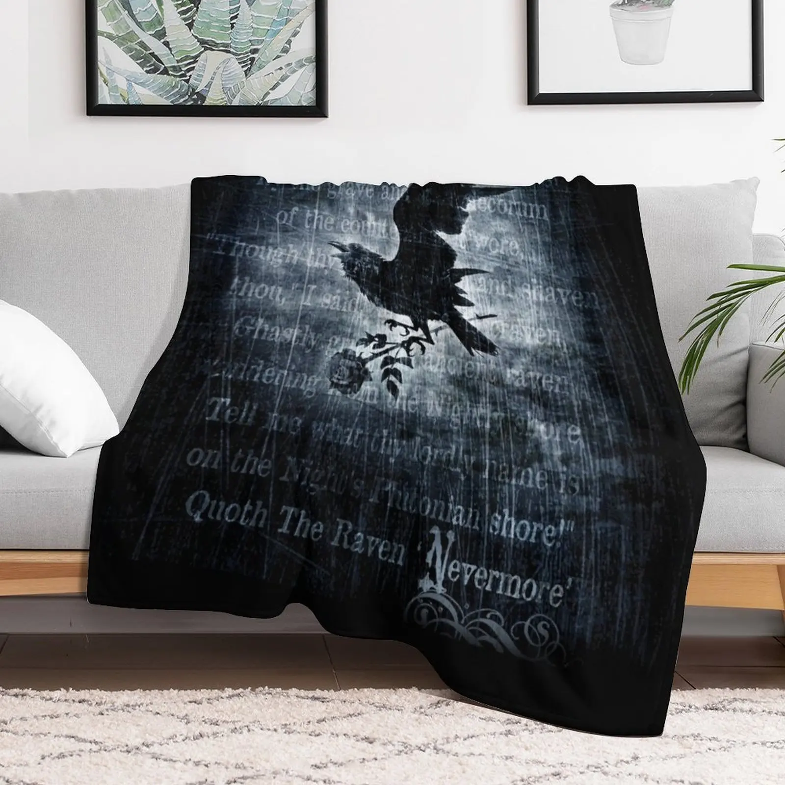 Nevermore Throw Blanket Soft Big For Decorative Sofa decorative Luxury Brand Blankets
Nevermore Throw Blanket Soft Big For Decorative Sofa decorative Luxury Brand Blankets