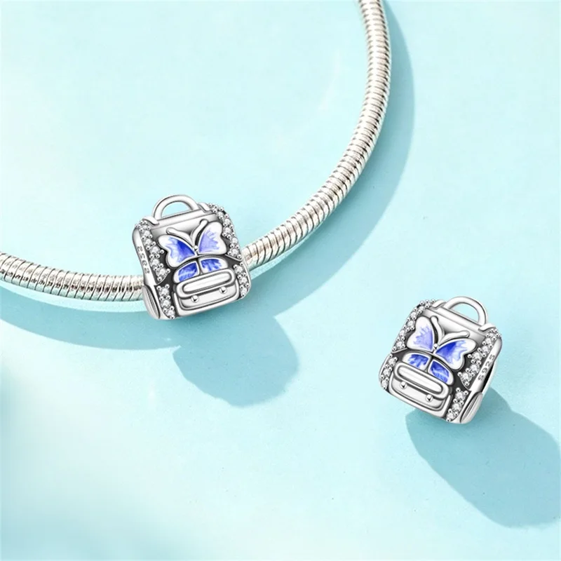 925 Sterling Silver Butterfly School Bag Charms Beads For Women Fit Original Bracelet Jewelry Gifts
925 Sterling Silver Butterfly School Bag Charms Beads For Women Fit Original Bracelet Jewelry Gifts