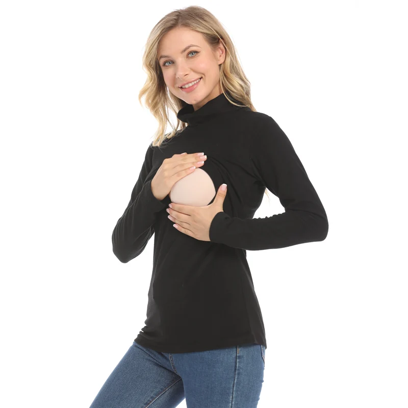 Одежда для беременных, футболка, зимняя водолазка, теплые хлопковые топы с длинными рукавами для беременных, одежда для кормления грудью для женщин после родов
Одежда для беременных, футболка, зимняя водолазка, теплые хлопковые топы с длинными рукавами для беременных, одежда для кормления грудью для женщин после родов