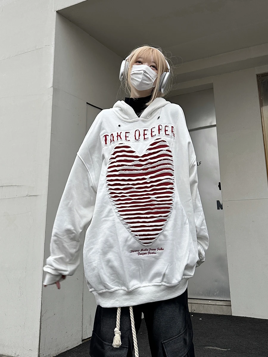 Повседневная свободная толстовка унисекс с капюшоном и дизайнерскими вырезами, хлопковая, с ворсистой отделкой, весенне-осенняя, модная
Повседневная свободная толстовка унисекс с капюшоном и дизайнерскими вырезами, хлопковая, с ворсистой отделкой, весенне-осенняя, модная