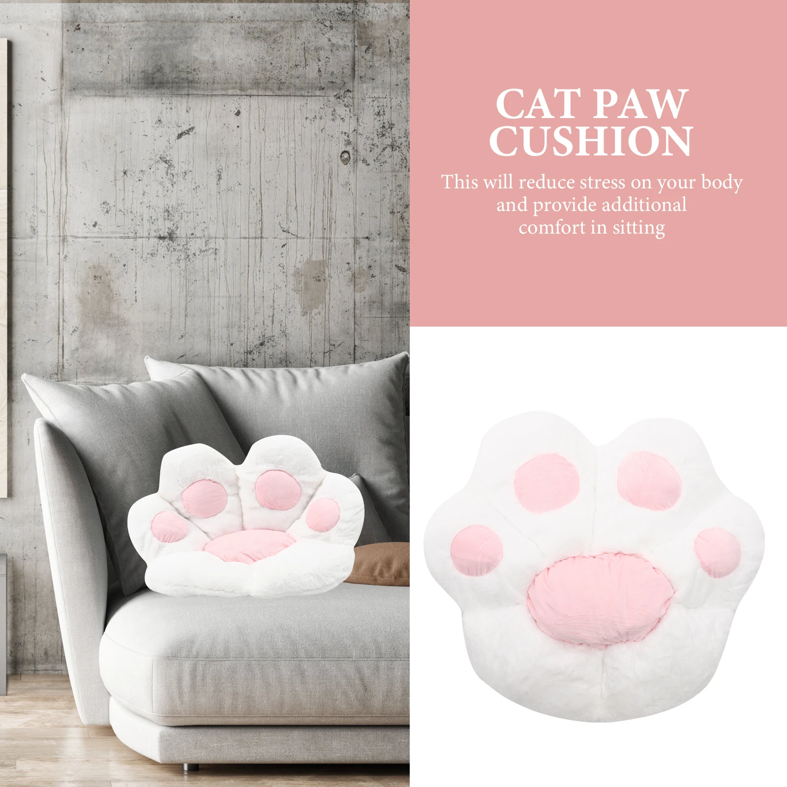 Cat Paw Chair Pad Comfortable Soft Sitting Cushion for Office Home Living Room Cozy Seat Mat Cartoon Cat Paw Cushion
Cat Paw Chair Pad Comfortable Soft Sitting Cushion for Office Home Living Room Cozy Seat Mat Cartoon Cat Paw Cushion