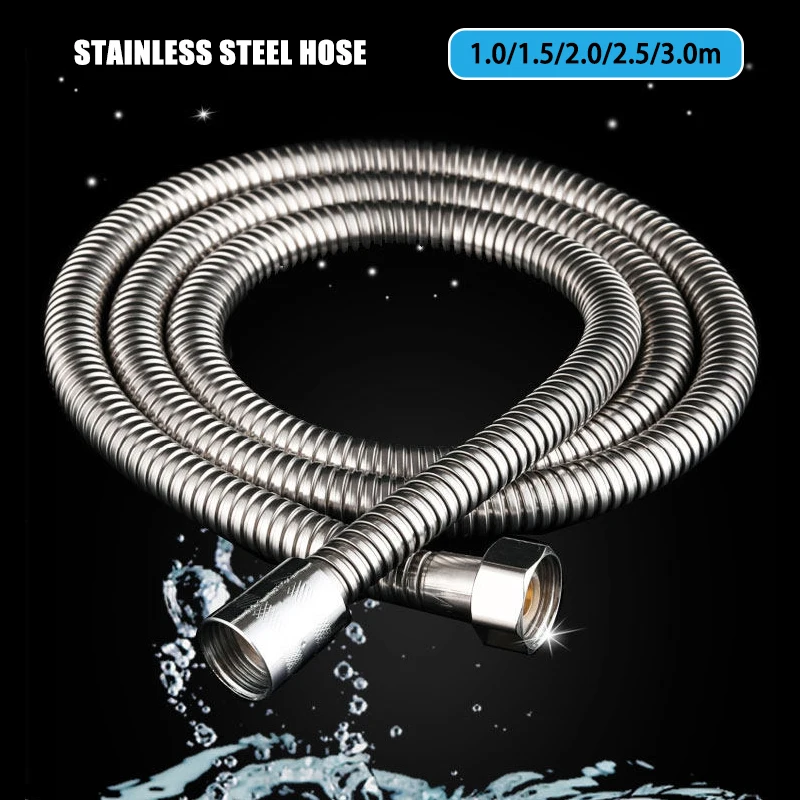 1/1.5/2.0/2.5/3.0m Shower Head Stainless Steel Hose Flexible Durability Anti Winding Tube Bathroom Accessories Plumbing Tools
1/1.5/2.0/2.5/3.0m Shower Head Stainless Steel Hose Flexible Durability Anti Winding Tube Bathroom Accessories Plumbing Tools