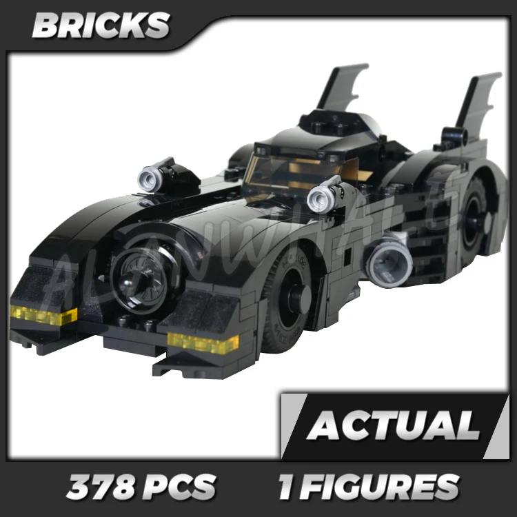 378pcs Super Fighter 1989 Batmobile Car 2019 Limited Edition Flame Exhaust 7147 Building Kits toy Compatible With Bricks
378pcs Super Fighter 1989 Batmobile Car 2019 Limited Edition Flame Exhaust 7147 Building Kits toy Compatible With Bricks