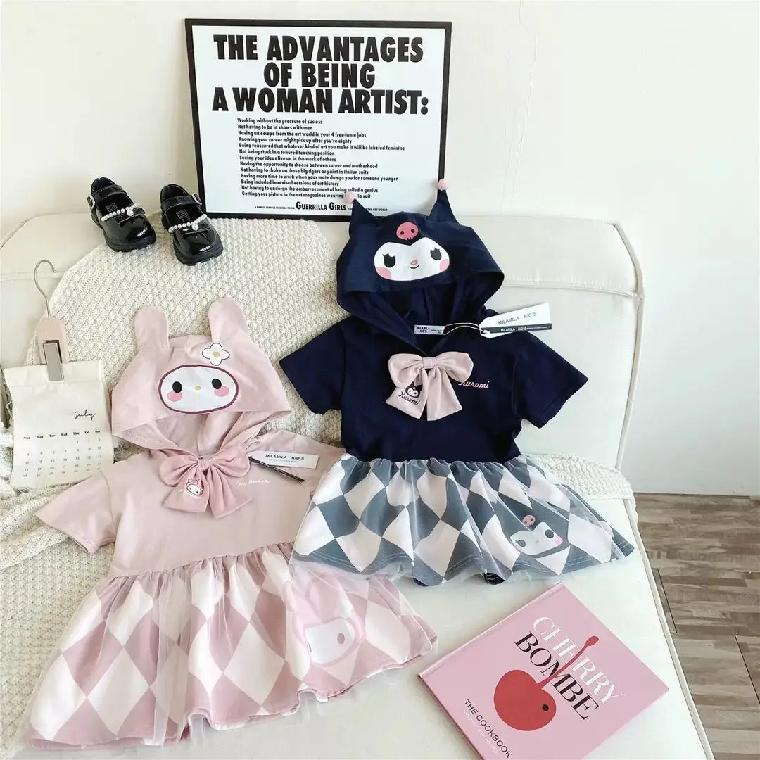 Костюм Kuromi My Melody для девочек, новинка, летнее платье принцессы с капюшоном Sanrio, детские платья, детские костюмы
Костюм Kuromi My Melody для девочек, новинка, летнее платье принцессы с капюшоном Sanrio, детские платья, детские костюмы