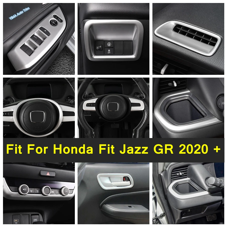 Head Lamp Switch / Door Handle Bowl / Steering Wheel / Air AC Outlet Cover Trim Matte Interior For Honda Fit Jazz GR 2020 - 2022
Head Lamp Switch / Door Handle Bowl / Steering Wheel / Air AC Outlet Cover Trim Matte Interior For Honda Fit Jazz GR 2020 - 2022
