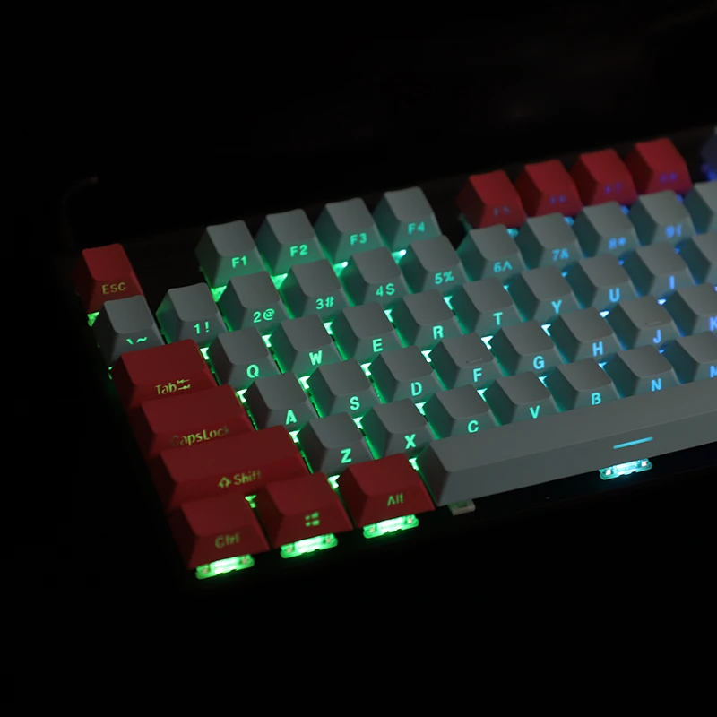 PBT side engraved light transmission, original height 108 104 87 Miami color scheme cherry8.0 personalized keycaps
PBT side engraved light transmission, original height 108 104 87 Miami color scheme cherry8.0 personalized keycaps