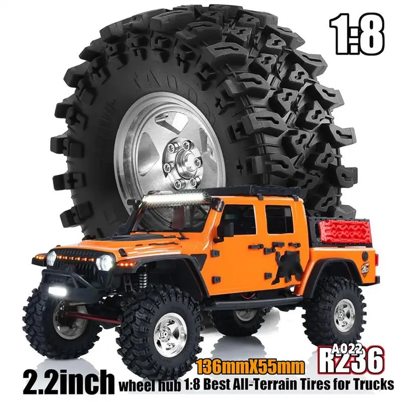 4Pcs 136Mm Metal 2.2Inch Beadlock Wheel Rim Tire Set For 1/10 RC Crawler Car Axial SCX10 Wraith RR10 Capra TRX4
4Pcs 136Mm Metal 2.2Inch Beadlock Wheel Rim Tire Set For 1/10 RC Crawler Car Axial SCX10 Wraith RR10 Capra TRX4