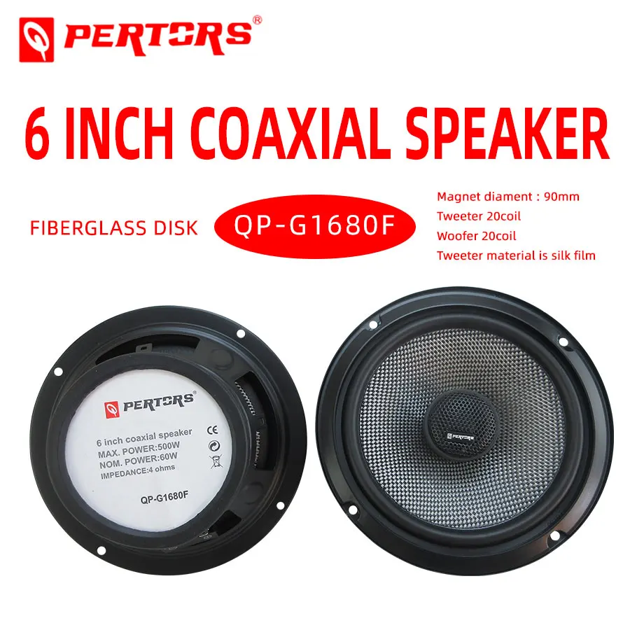 Car Audio . QPERTORS BRAND QP-G1680F 6 Inch Coaxial Speaker Car Audio Speaker Coaxial
Car Audio . QPERTORS BRAND QP-G1680F 6 Inch Coaxial Speaker Car Audio Speaker Coaxial