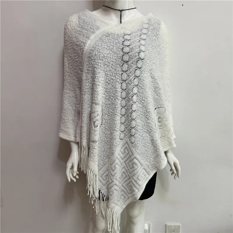 Spring Sweater Pullover Sweater Women Outer V-neck Shawl Cloak Solid Color Korean Tassel Cloak White
Spring Sweater Pullover Sweater Women Outer V-neck Shawl Cloak Solid Color Korean Tassel Cloak White