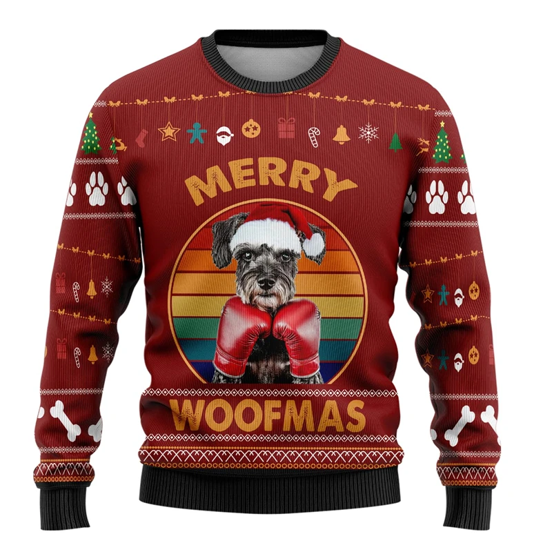 Funny Boxing Dog Graphic Sweatshirts Labardor Bulldog German Shepherd Ugly Christmas Sweater Xmas Holiday Pullovers Pet Sweaters
Funny Boxing Dog Graphic Sweatshirts Labardor Bulldog German Shepherd Ugly Christmas Sweater Xmas Holiday Pullovers Pet Sweaters