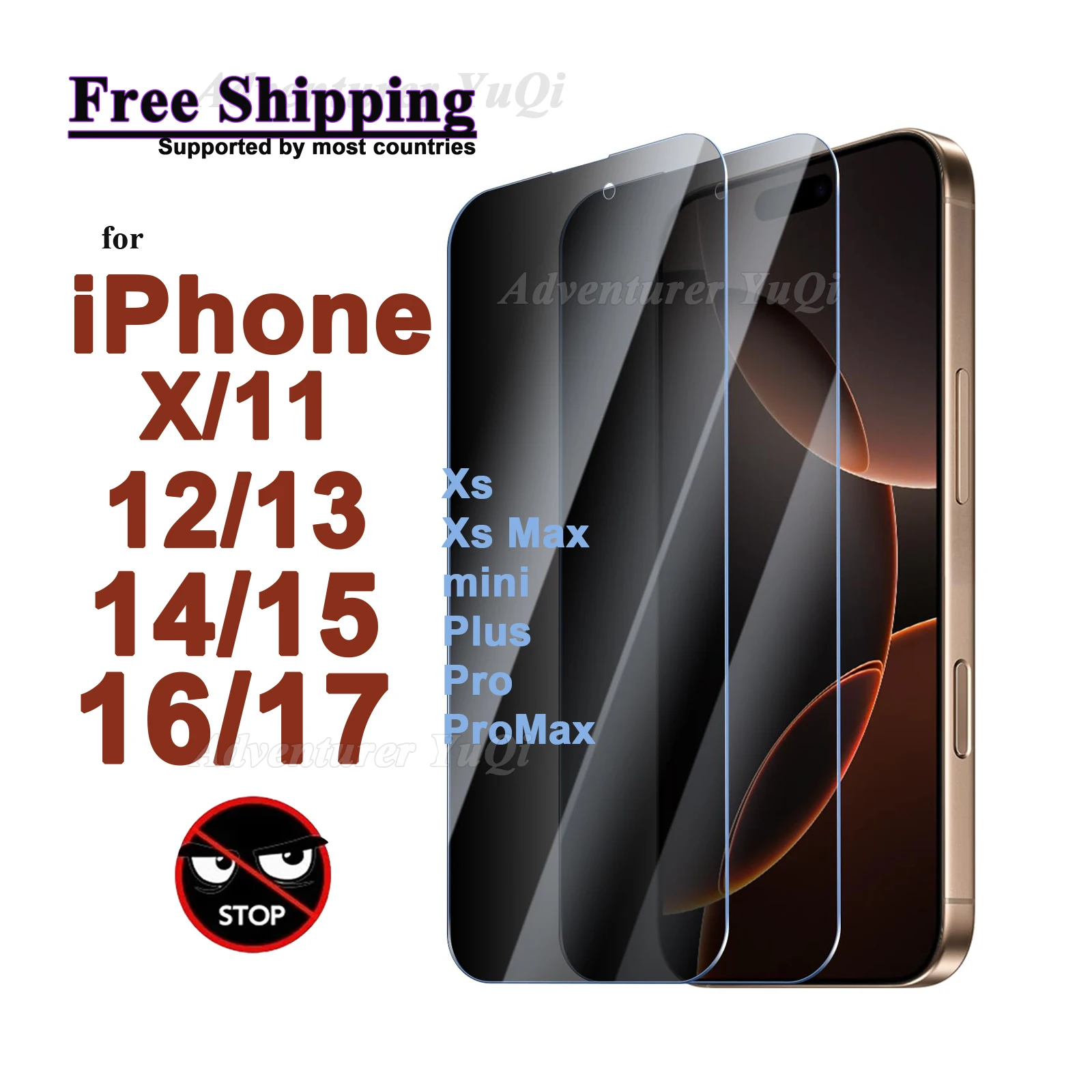 2pcs Anti Spy Screen Protector For iPhone 17 Air 16e 16 15 14 13 9H Tempered Glass Privacy Peep 12 11 Xs Pro Max XR Plus mini
2pcs Anti Spy Screen Protector For iPhone 17 Air 16e 16 15 14 13 9H Tempered Glass Privacy Peep 12 11 Xs Pro Max XR Plus mini