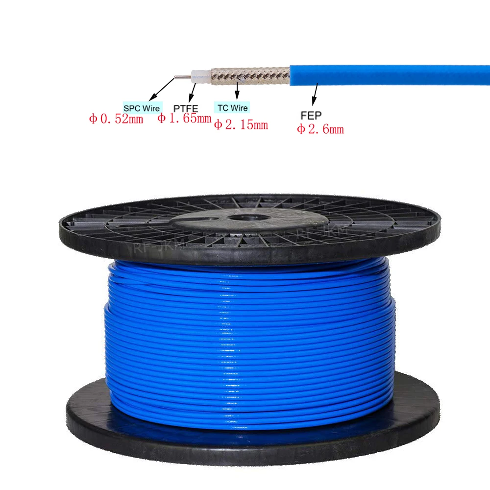 1Meter RF Connector RG405 0.086" Coaxial Bule Cable Flexible RG-405 Coax Pigtail
1Meter RF Connector RG405 0.086" Coaxial Bule Cable Flexible RG-405 Coax Pigtail