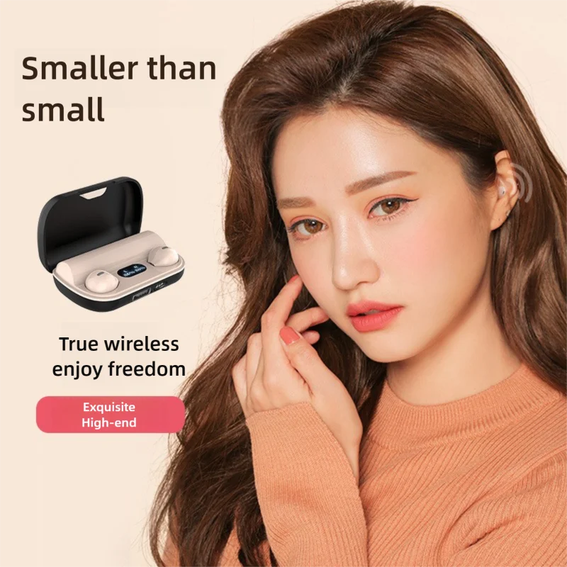 Mini Wireless Earbuds Bluetooth In-Ear HiFi Audio Painless Wear Ultra Long Battery Life 2000mAh Charging Case For Travel Sleep
Mini Wireless Earbuds Bluetooth In-Ear HiFi Audio Painless Wear Ultra Long Battery Life 2000mAh Charging Case For Travel Sleep