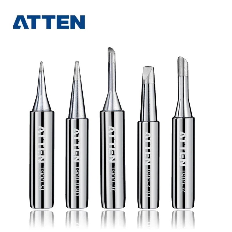 5 Piece ATTEN High Quality Original 900M-T Series Soldering Tips 936 Soldering Iron Replacement T900-0.8D/1.2D/1.6D/2.4D/3.2D
5 Piece ATTEN High Quality Original 900M-T Series Soldering Tips 936 Soldering Iron Replacement T900-0.8D/1.2D/1.6D/2.4D/3.2D