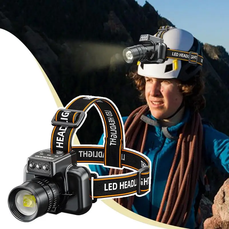 Rechargeable LED Headlamp Adjustable Lightweight Adults Head Flashlight Super Bright Large-Capacity Battery Outdoor Supplies
Rechargeable LED Headlamp Adjustable Lightweight Adults Head Flashlight Super Bright Large-Capacity Battery Outdoor Supplies