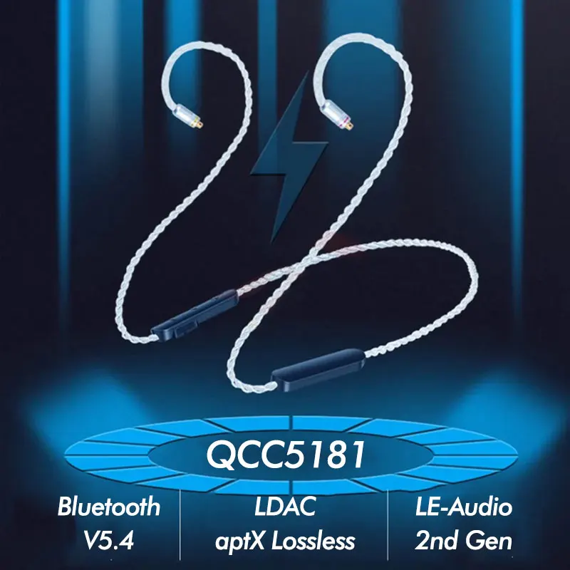 Беспроводной модуль QCC5181 LDAC Bluetooth-Совместимость 5,4 наушники со съемным кабелем aptX Voice 32kHz cVc10.0 HD Mic MMCX 2Pin QDC IM
Беспроводной модуль QCC5181 LDAC Bluetooth-Совместимость 5,4 наушники со съемным кабелем aptX Voice 32kHz cVc10.0 HD Mic MMCX 2Pin QDC IM