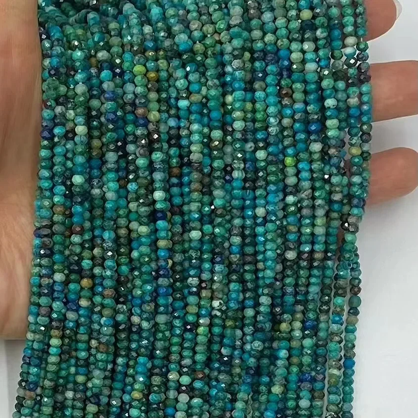Natural chrysocolla Cut Abacus Beads Loose Beads Jewelry Making DIY Bracelet Necklace 38cm Accessories Manufacturer Wholesale
Natural chrysocolla Cut Abacus Beads Loose Beads Jewelry Making DIY Bracelet Necklace 38cm Accessories Manufacturer Wholesale