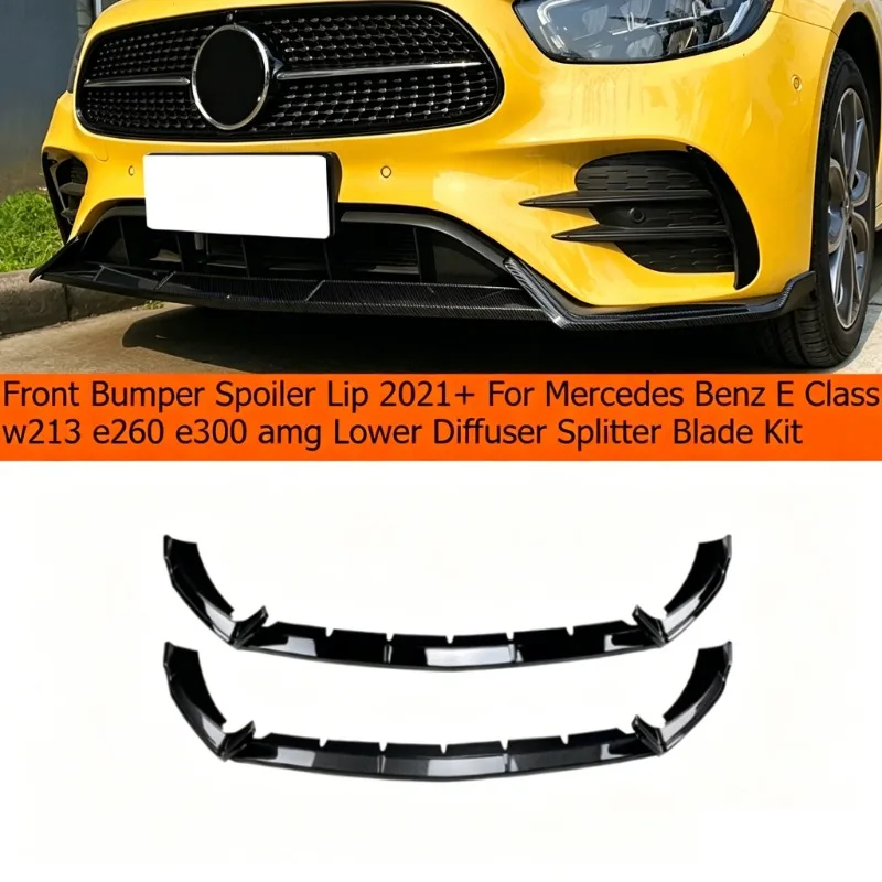 Front Bumper Spoiler Lip 2021+ for Mercedes Benz E Class W213 E260 E300 Amg Lower Diffuser Splitter Blade Kit
Front Bumper Spoiler Lip 2021+ for Mercedes Benz E Class W213 E260 E300 Amg Lower Diffuser Splitter Blade Kit