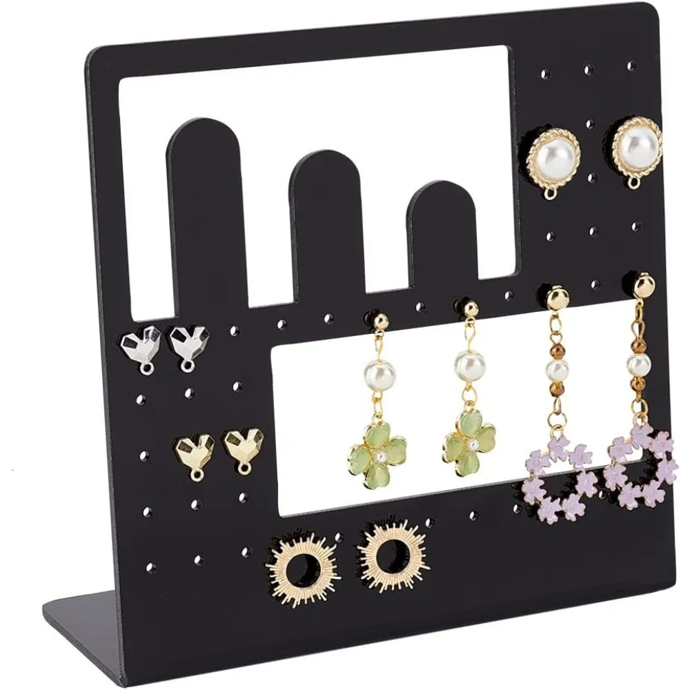 Акриловые подставки для сережек, черные L-образные серьги-гвоздики, органайзер для ушей, длинный для ювелирного магазина, розничная витрина
Акриловые подставки для сережек, черные L-образные серьги-гвоздики, органайзер для ушей, длинный для ювелирного магазина, розничная витрина