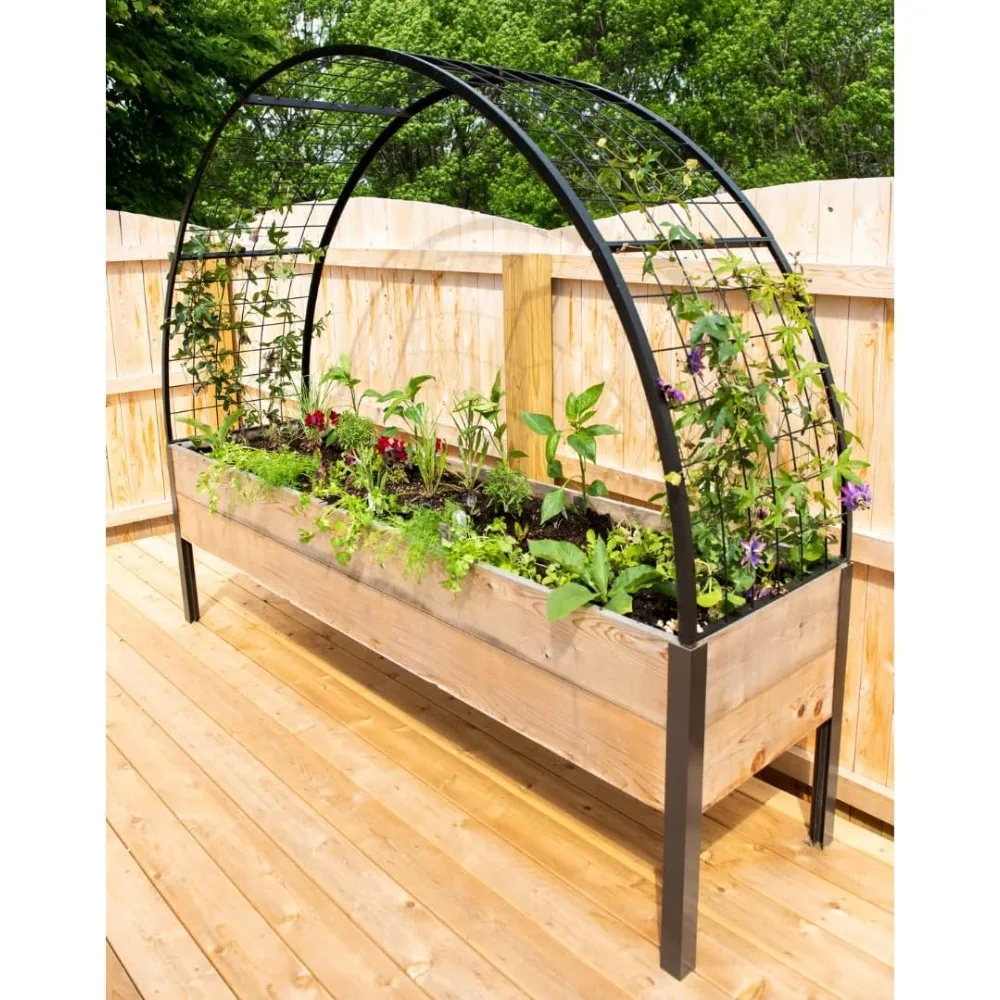 Arch Trellis | Garden Arbor fits 2' x 8' Elevated Planter Boxes for Climbing Plants
Arch Trellis | Garden Arbor fits 2' x 8' Elevated Planter Boxes for Climbing Plants