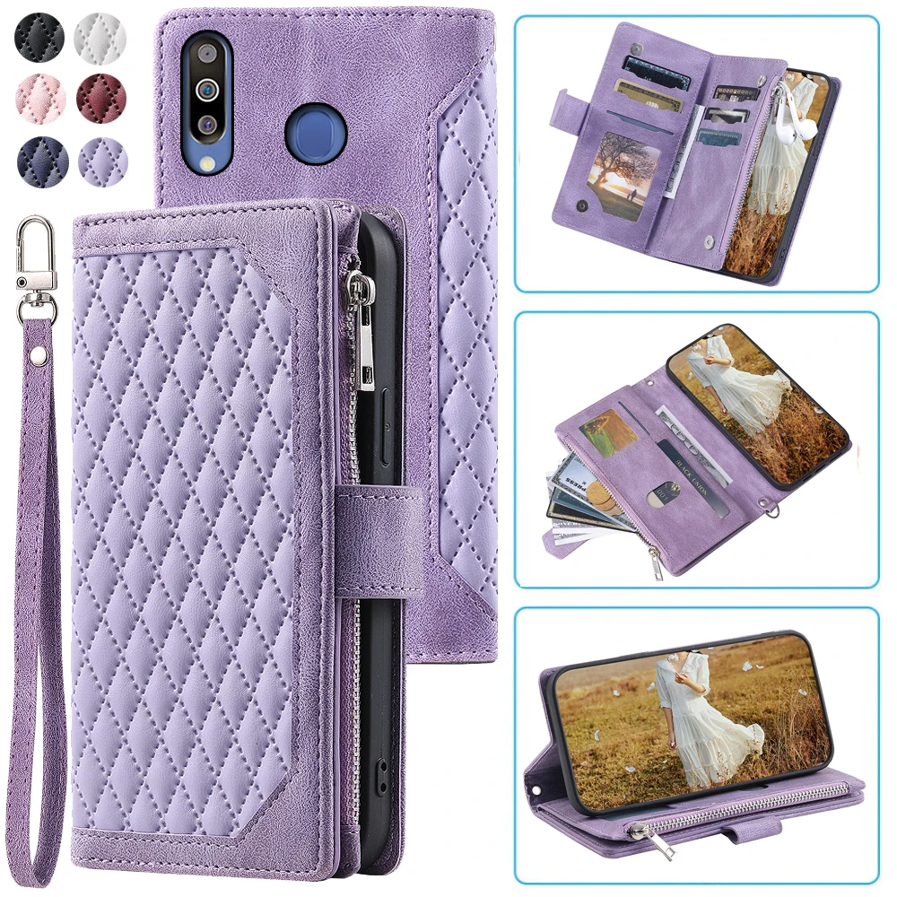 Fashion Zipper Wallet Case For Samsung Galaxy M30 Flip Cover Multi Card Slots Cover Phone Case Card Slot Folio with Wrist Strap
Fashion Zipper Wallet Case For Samsung Galaxy M30 Flip Cover Multi Card Slots Cover Phone Case Card Slot Folio with Wrist Strap