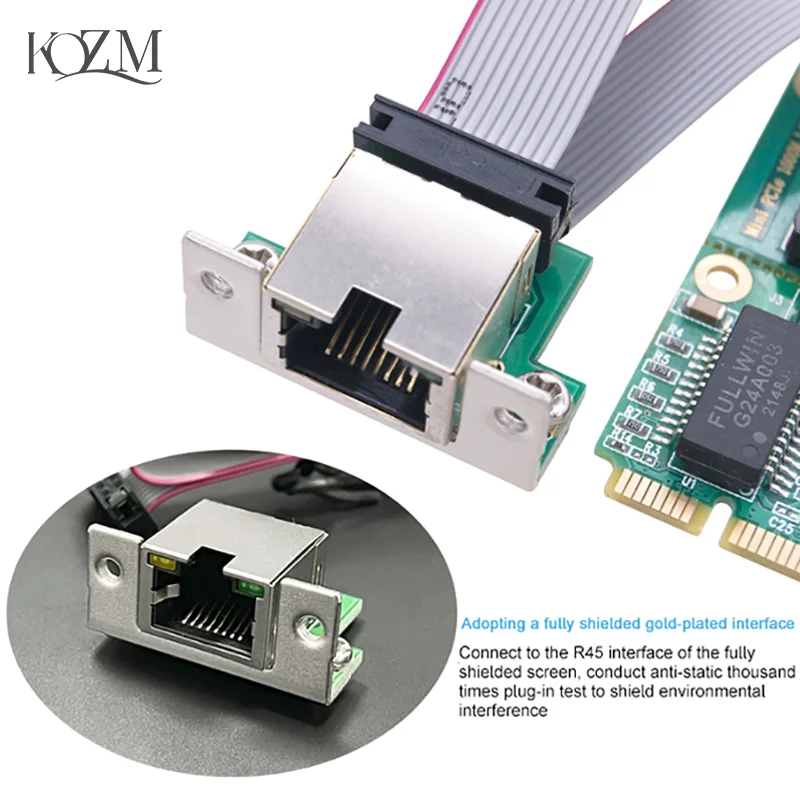 Mini PCI-E To Gigabit Wired Adapter RJ45 Network Port RTL8111H Computer Network Card
Mini PCI-E To Gigabit Wired Adapter RJ45 Network Port RTL8111H Computer Network Card