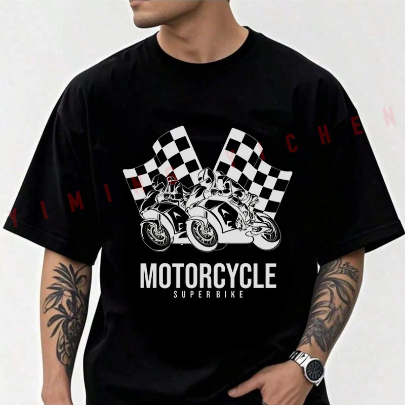Superbike Motorcycle Graphic Print Men T-shirt High Quality Funny Cotton Casual Cool Short Sleeve Hip Hop Tees
Superbike Motorcycle Graphic Print Men T-shirt High Quality Funny Cotton Casual Cool Short Sleeve Hip Hop Tees