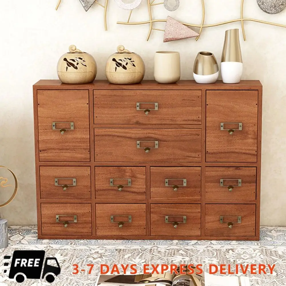 12Drawer Apothecary Cabinet with Drawers Tabletop Drawers Library Card Catalog Medicine Cabinets Wood Desk Organizer Storage Box
12Drawer Apothecary Cabinet with Drawers Tabletop Drawers Library Card Catalog Medicine Cabinets Wood Desk Organizer Storage Box