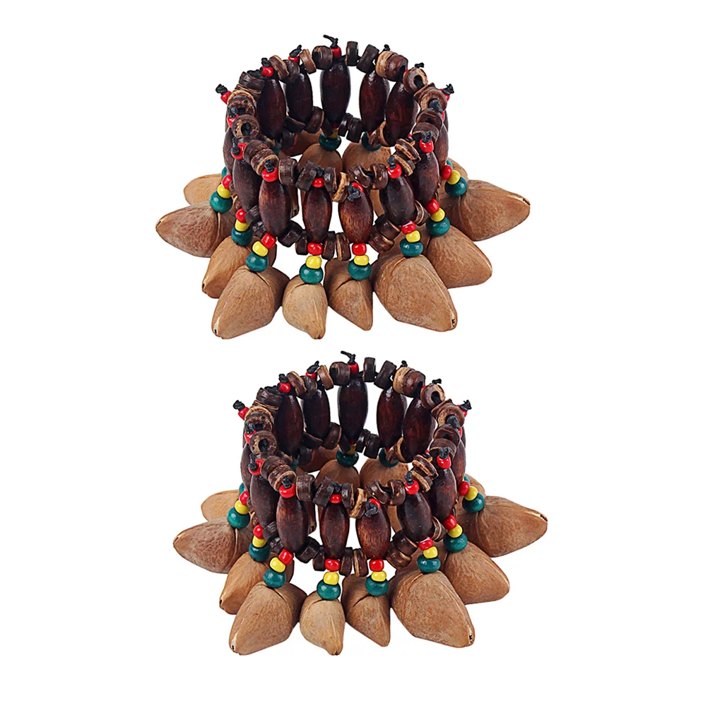 2 Pcs African Nutshell Handbell Dance Wrist Bells Drum Tribal Style Bangle Ornament Musical Instrument Djembe
2 Pcs African Nutshell Handbell Dance Wrist Bells Drum Tribal Style Bangle Ornament Musical Instrument Djembe